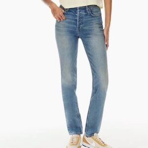Denim Forum Women’s 28 Blue The Yoko High Rise Slim Jean